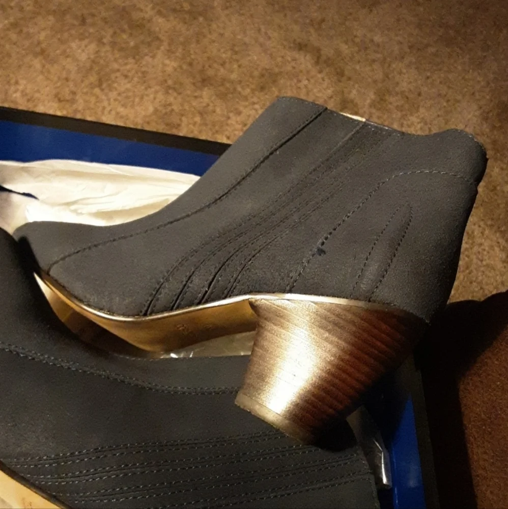 Joe's Navy Suede Ankle Boots